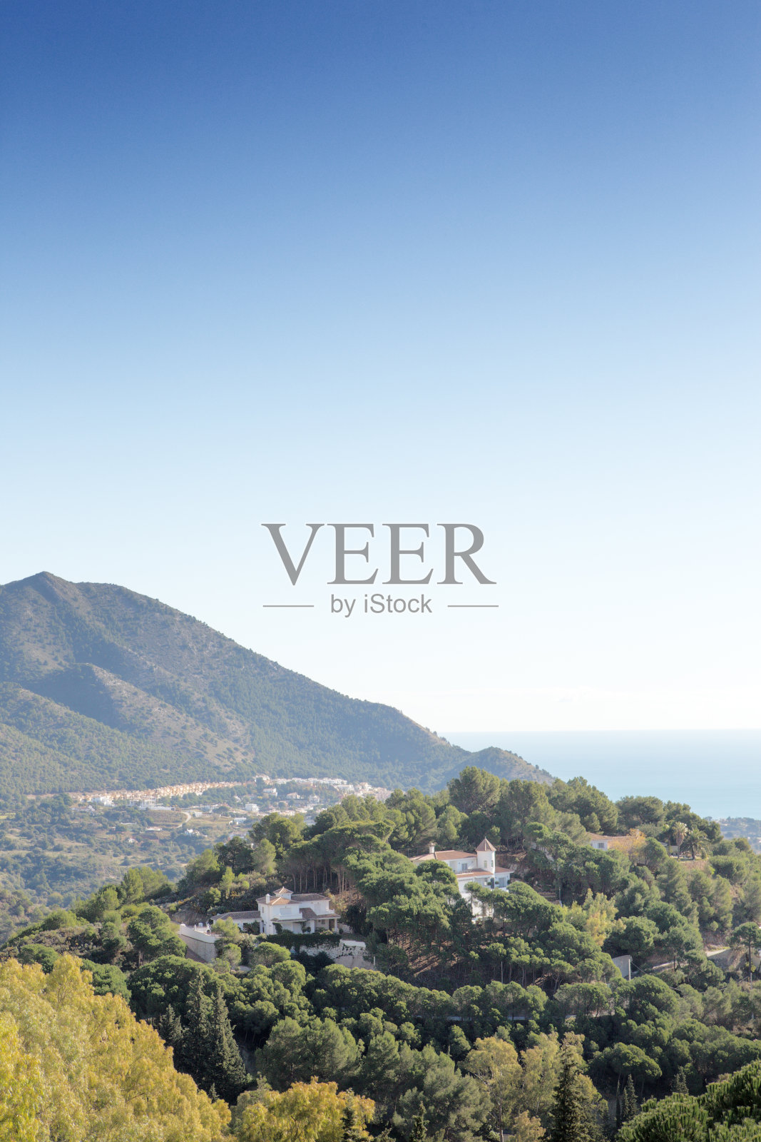 西班牙山的景观图片照片摄影图片