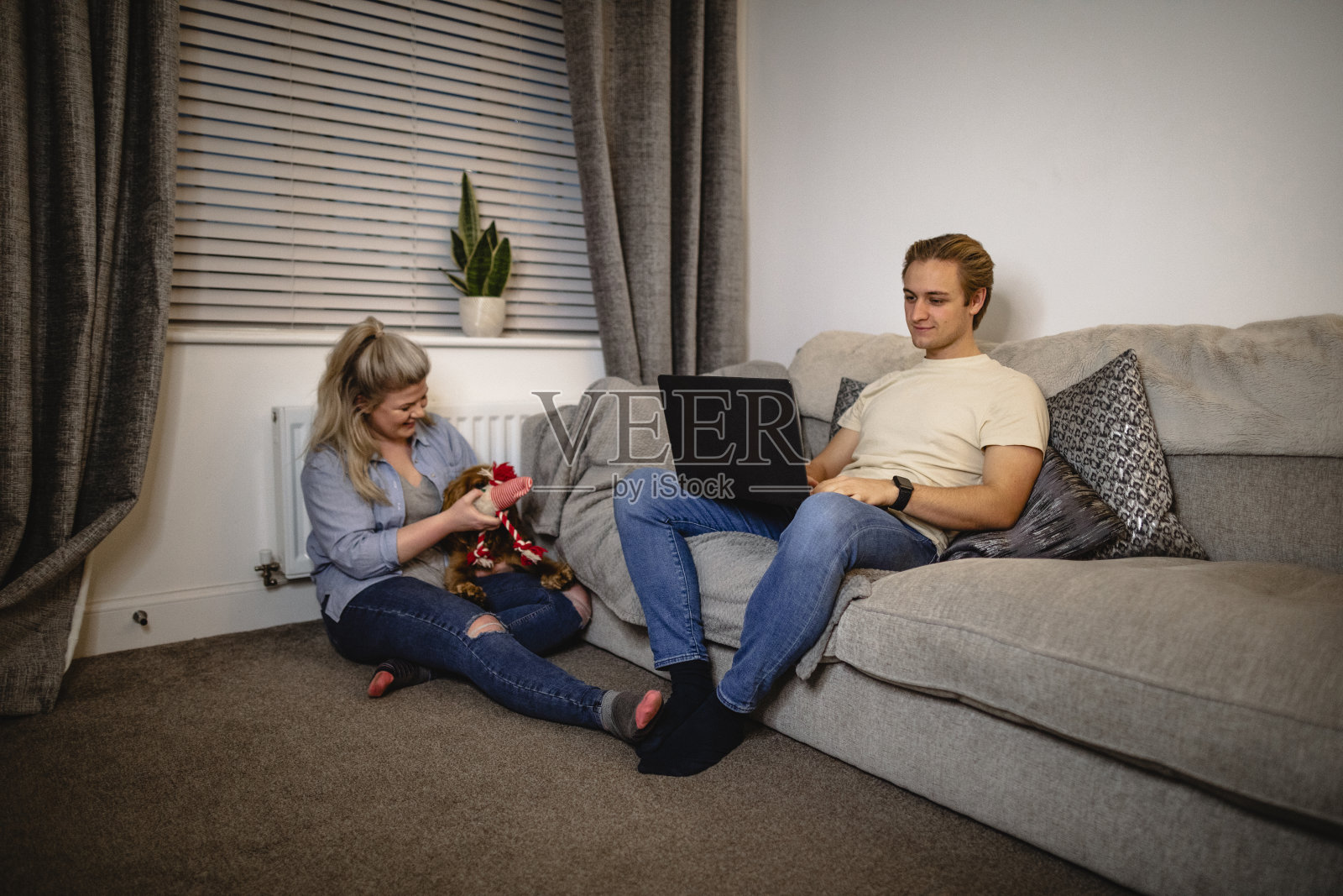 在家轻松之夜照片摄影图片