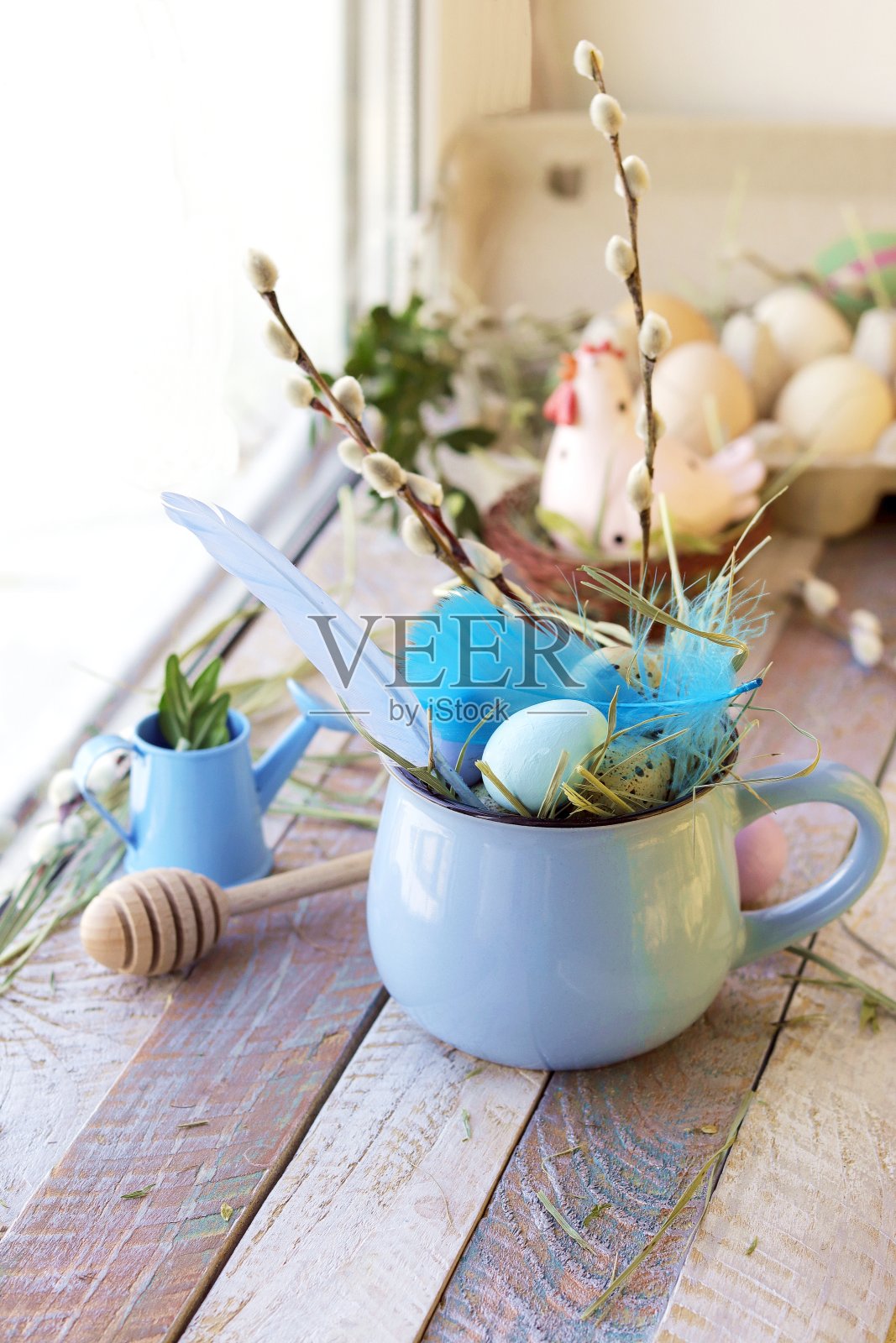 复活节装饰作文，杯，蛋，装饰照片摄影图片