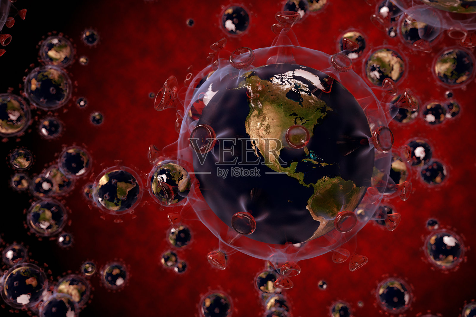 在世界范围内大流行照片摄影图片