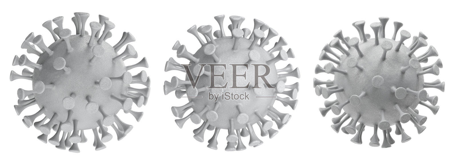 分离的冠状病毒细胞或COVID-19细胞照片摄影图片