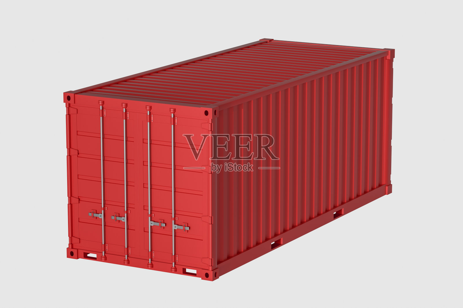 集装箱和重量，物流和传输，3d渲染。照片摄影图片