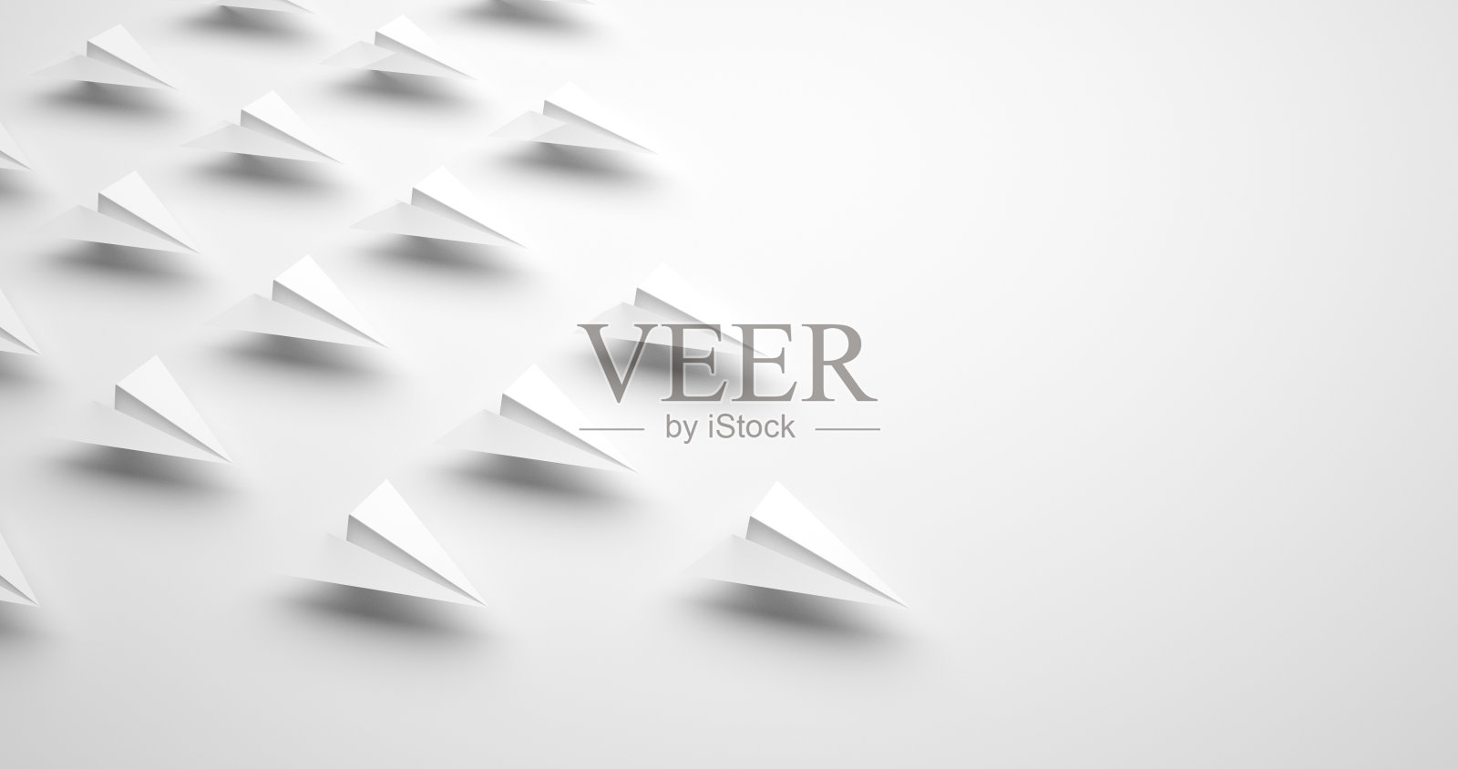 开始职业生涯的抽象商业符号- 3D插图照片摄影图片