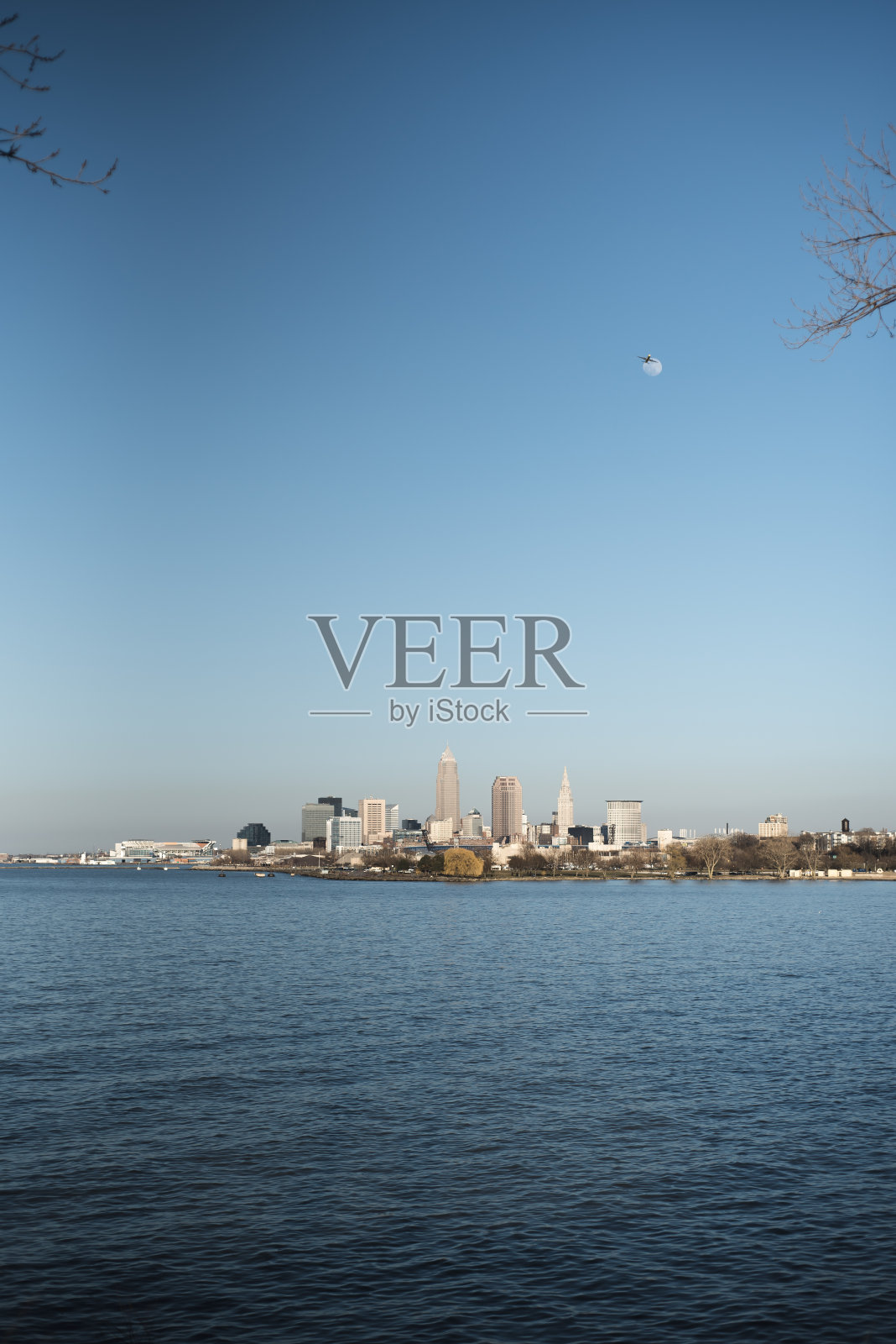 俄亥俄州克利夫兰的天际线照片摄影图片