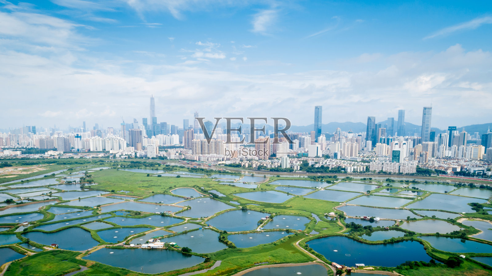 美丽的中国深圳天际线风光照片摄影图片