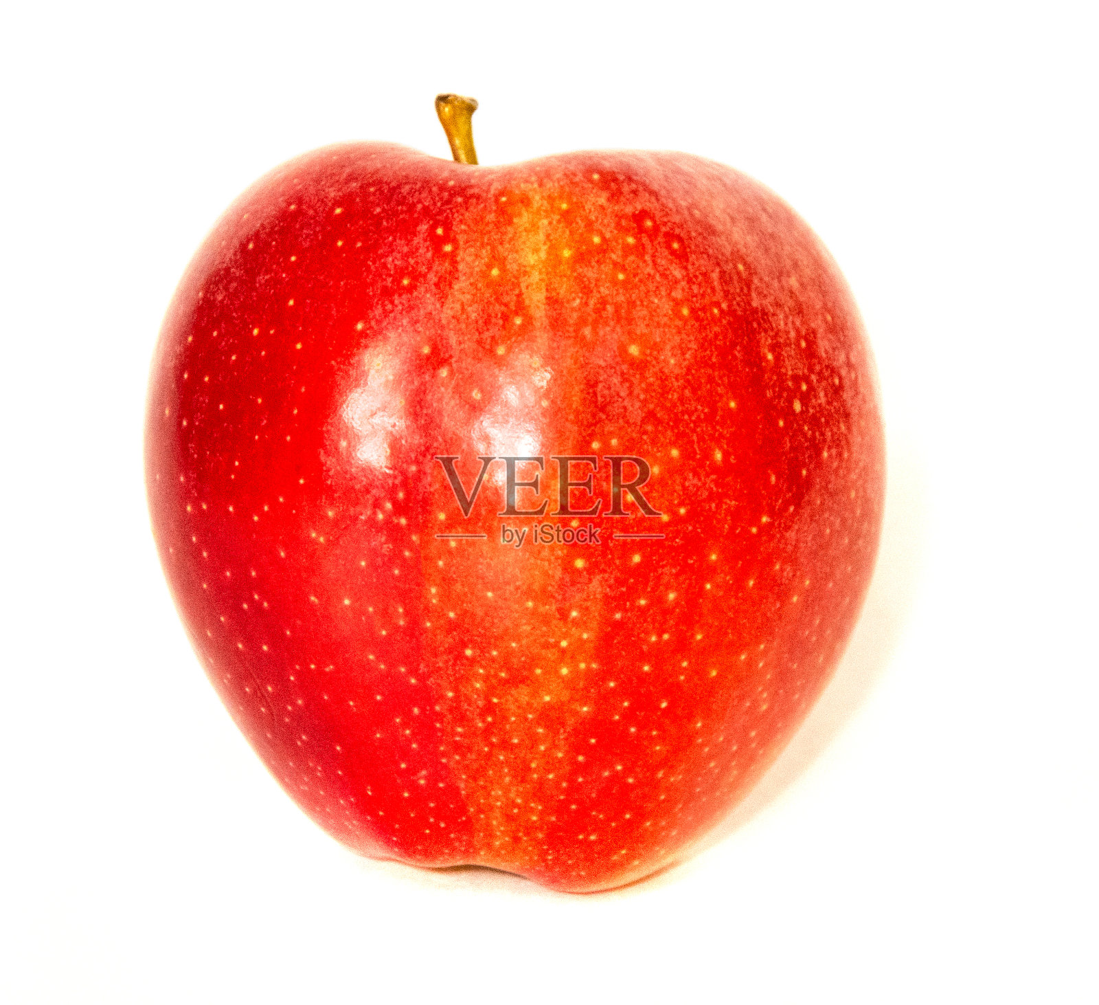红苹果孤立在白色背景上照片摄影图片