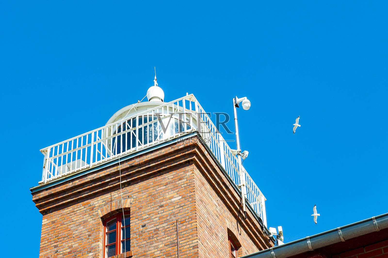 波兰达洛科的古老灯塔照片摄影图片