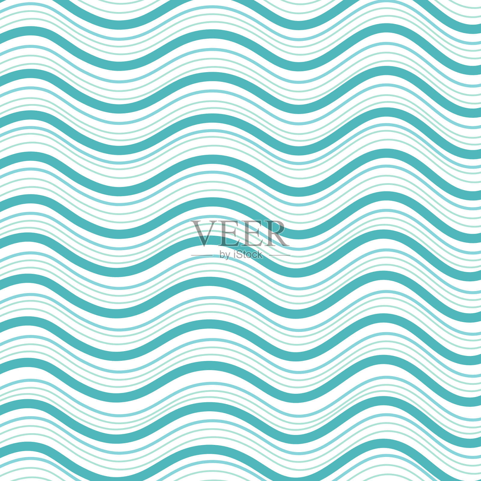 蓝色条纹的背景。插画图片素材