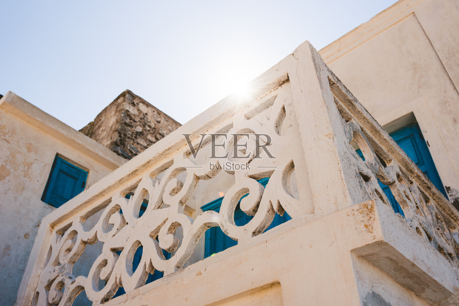 丰富多彩的细节奥林匹斯村，卡尔帕索斯照片摄影图片