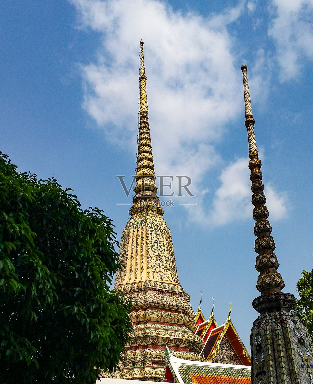 泰国曼谷的泰国寺庙外观景色照片摄影图片