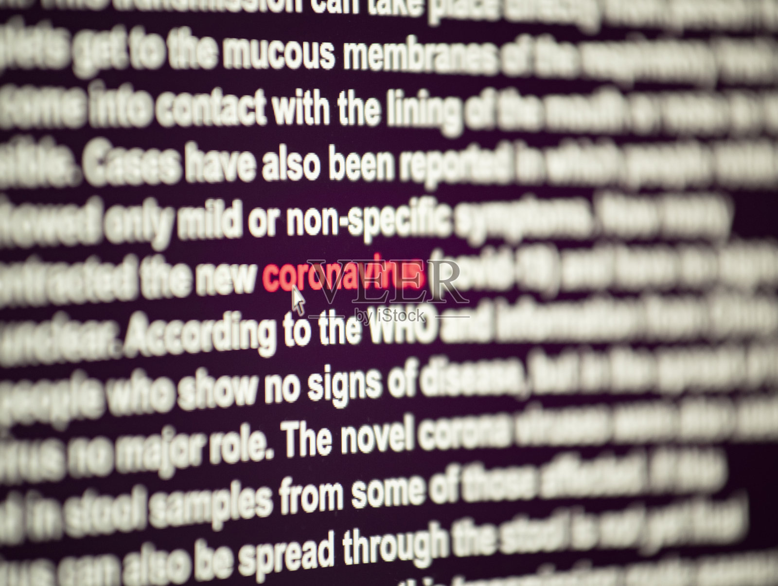 电脑屏幕-冠状病毒照片摄影图片