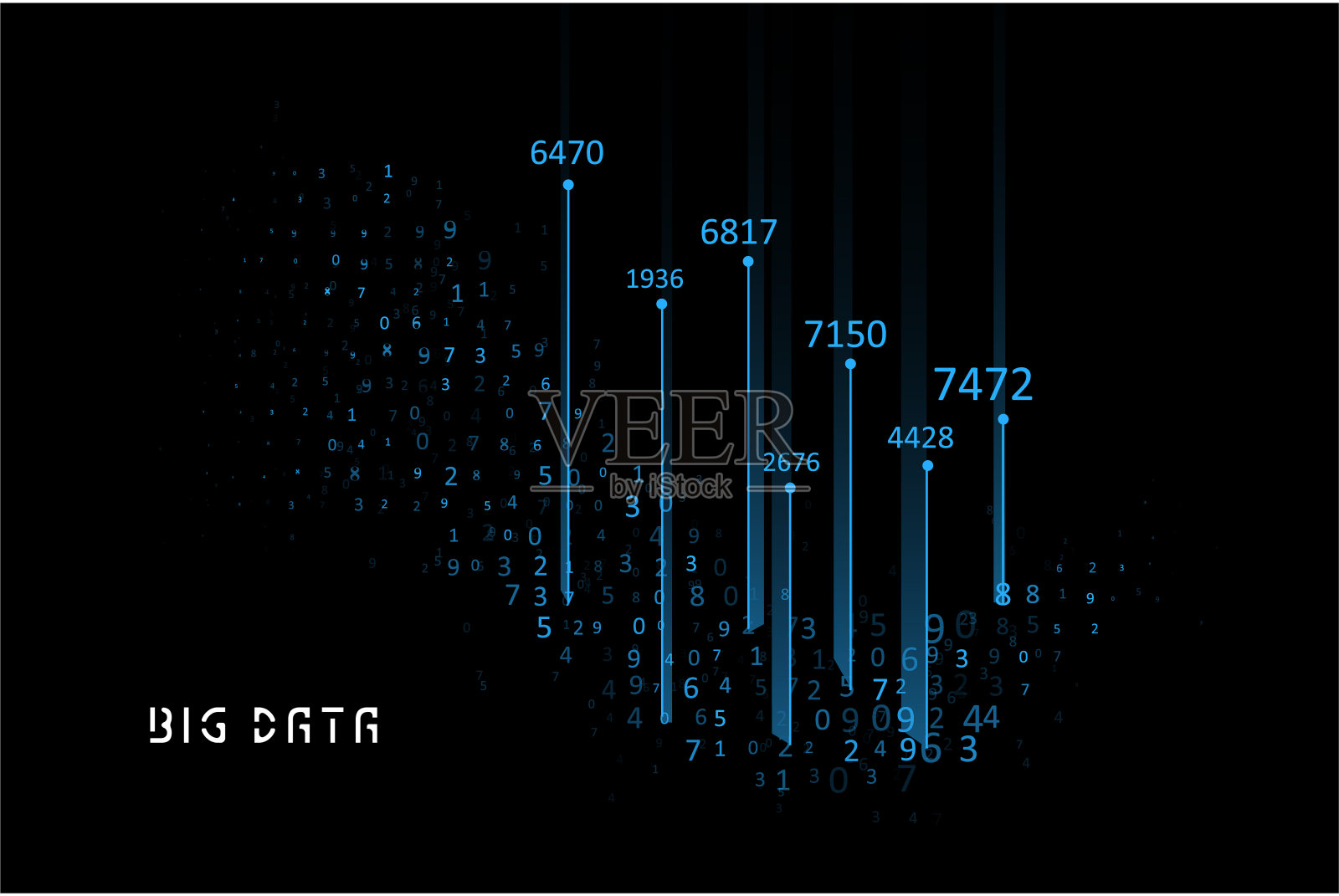 抽象图形的可视化插画图片素材