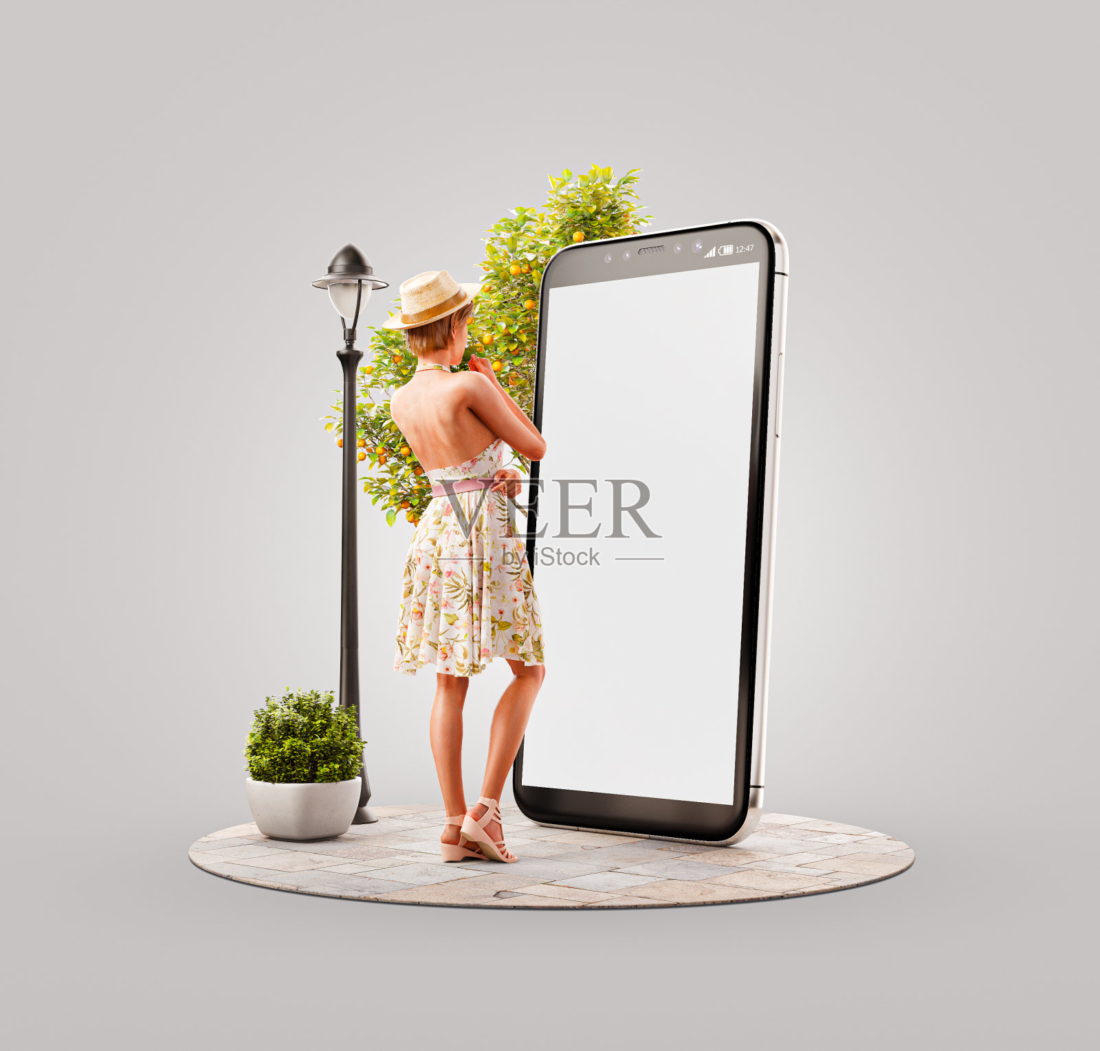 不寻常的3D智能手机应用插图照片摄影图片