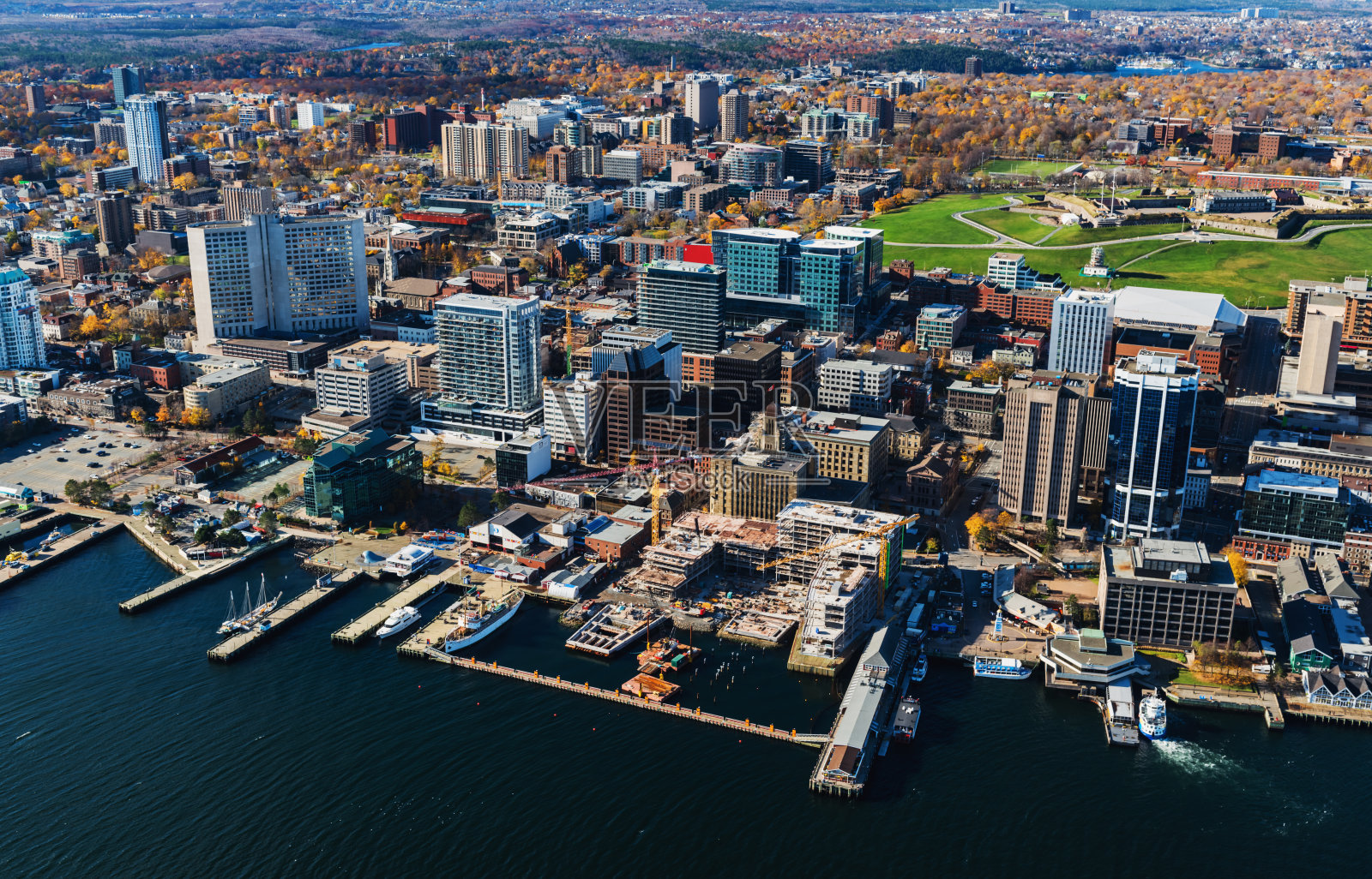 哈利法克斯鸟瞰图照片摄影图片