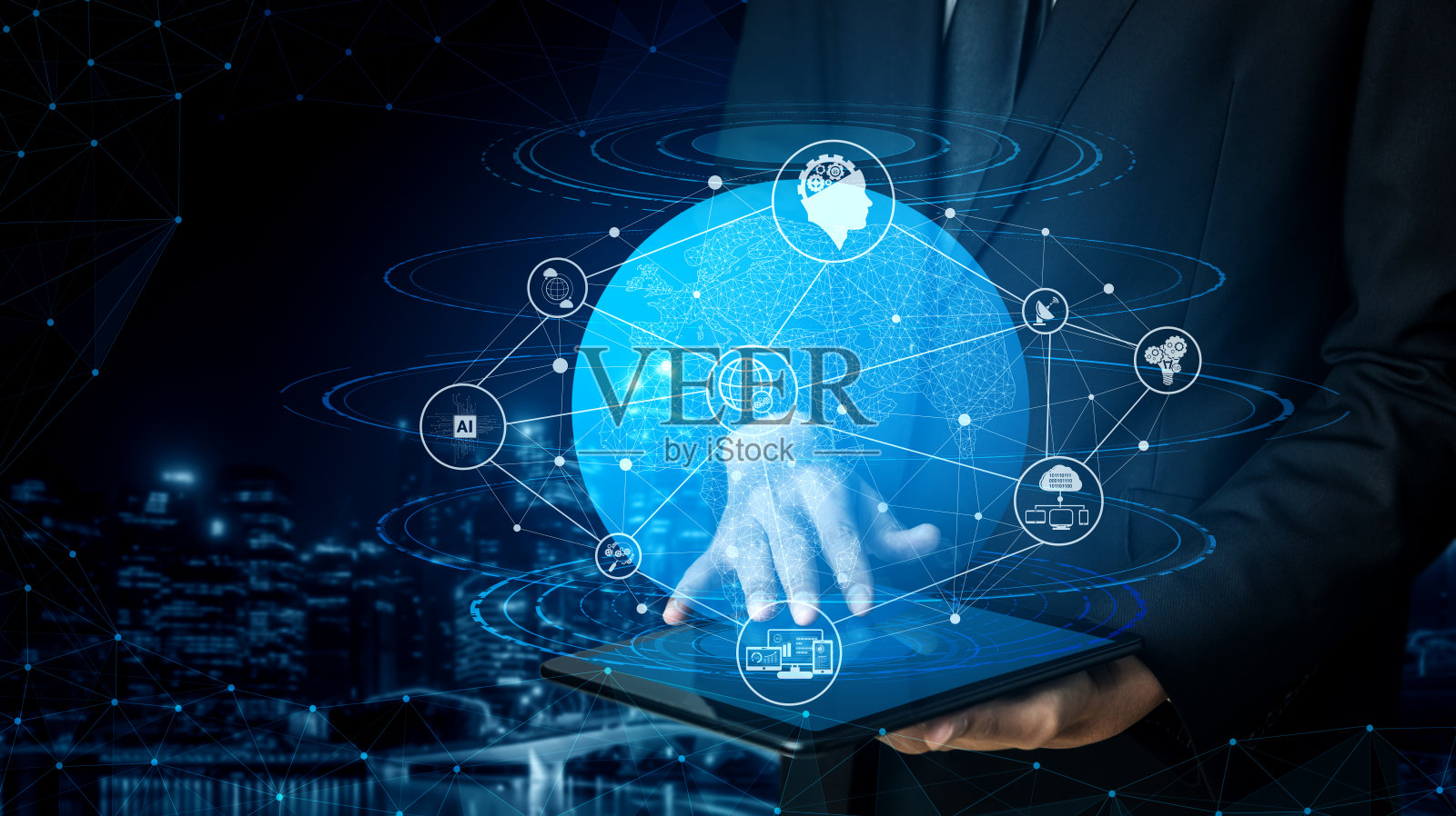 互联网的5G通信技术照片摄影图片