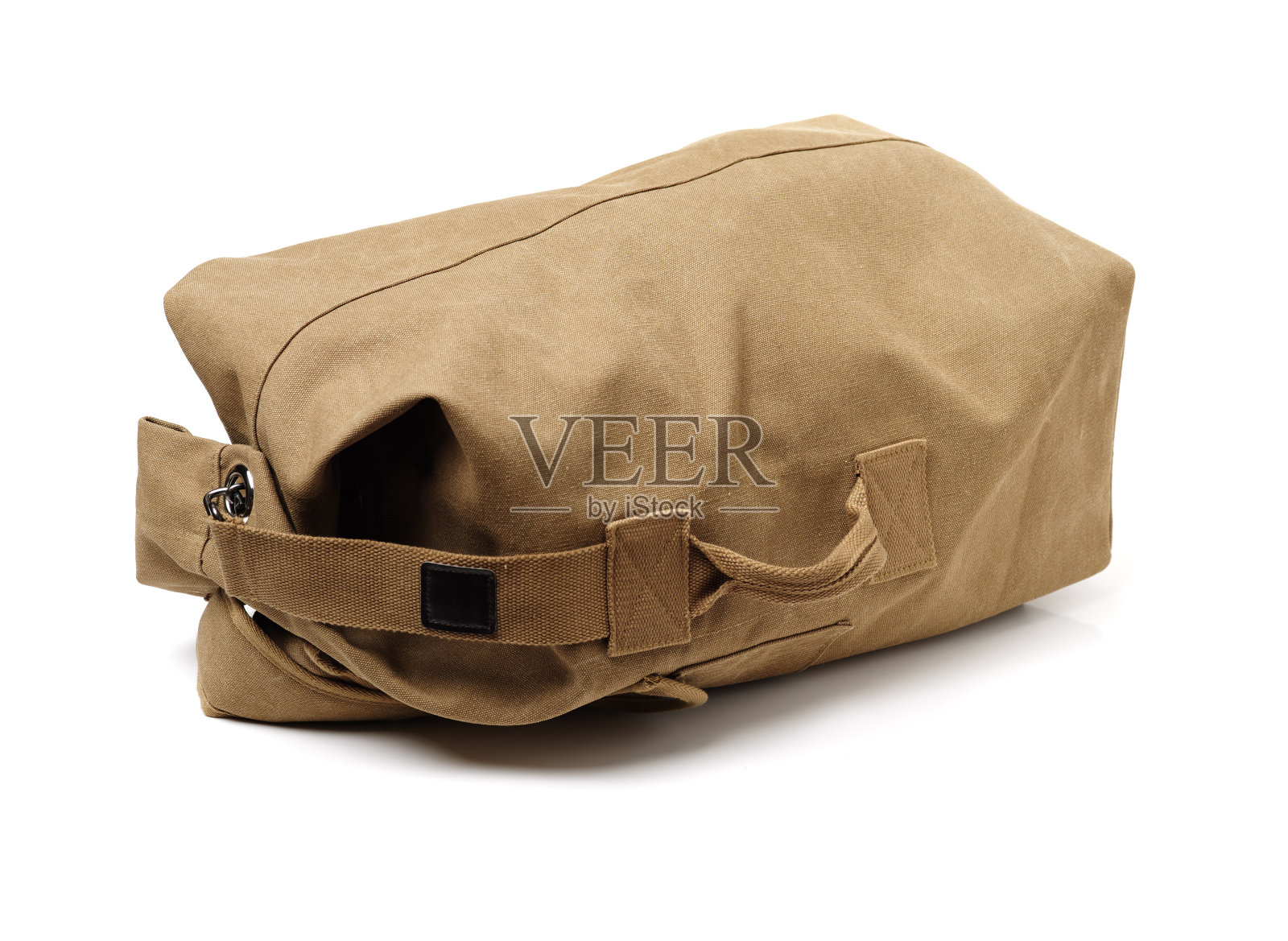 双肩包，颜色为卡其色照片摄影图片