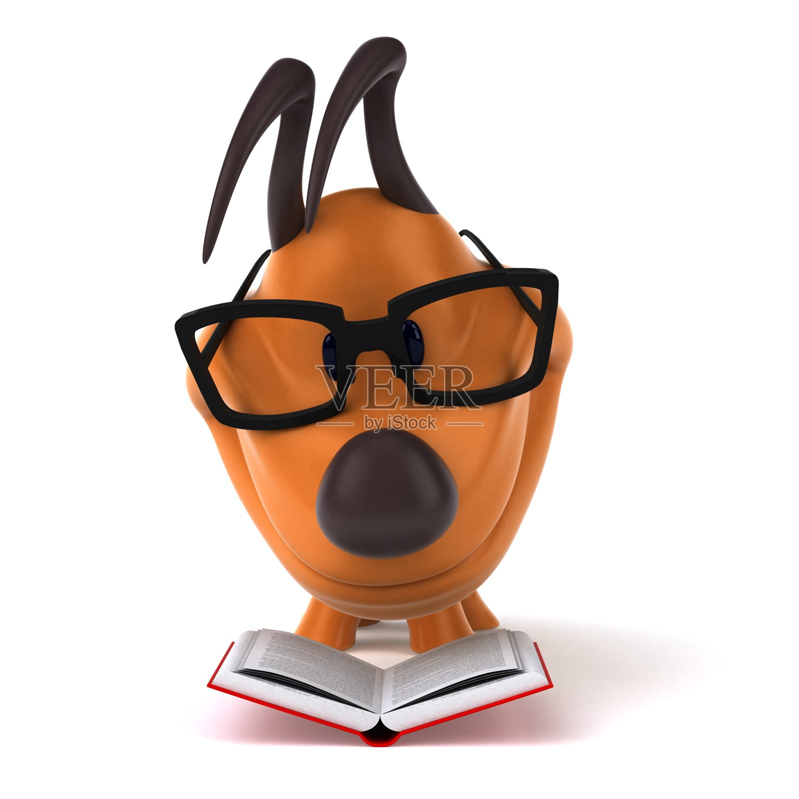 有趣的狗- 3D插图照片摄影图片