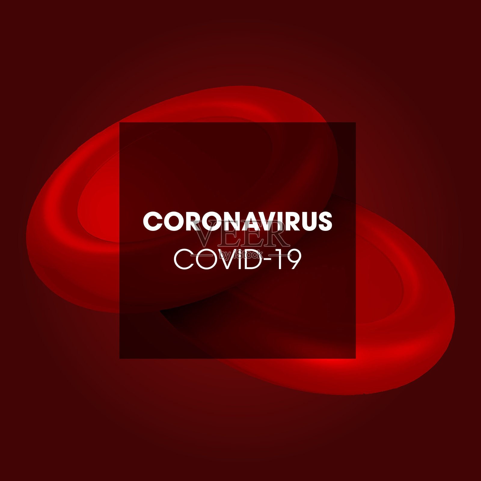 冠状病毒Covid-19。流感背景视流感毒株病例为大流行医学健康风险概念。浮动病原体。插画图片素材