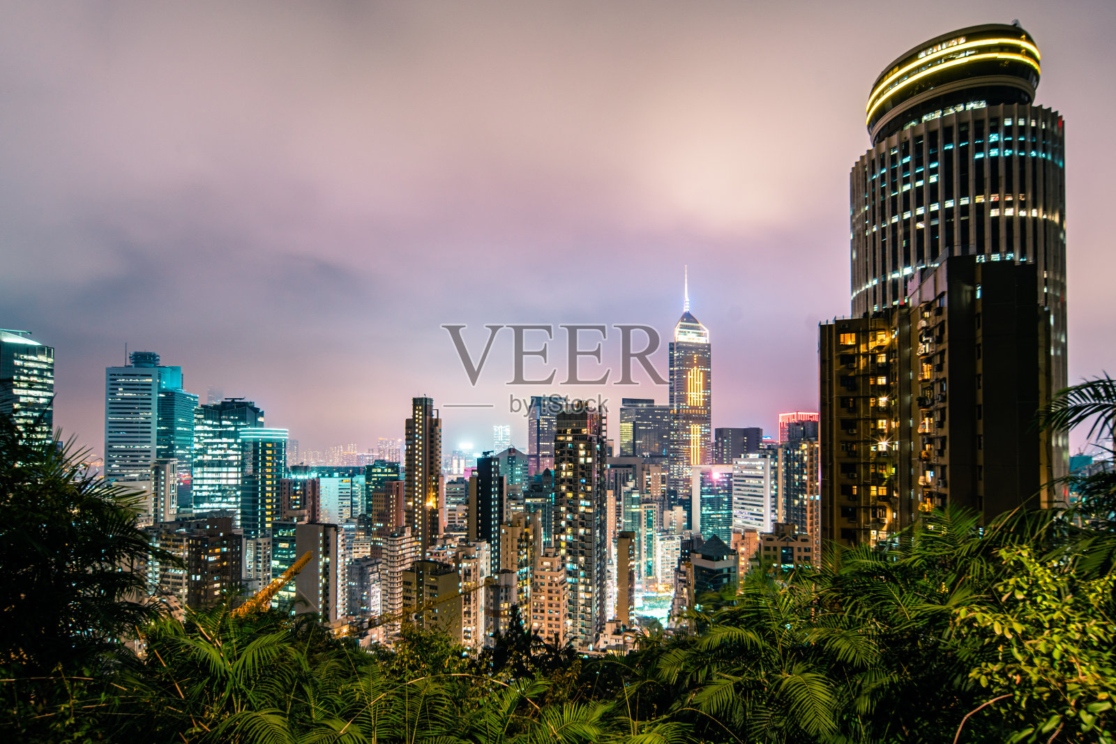 高密度居住在香港湾仔照片摄影图片