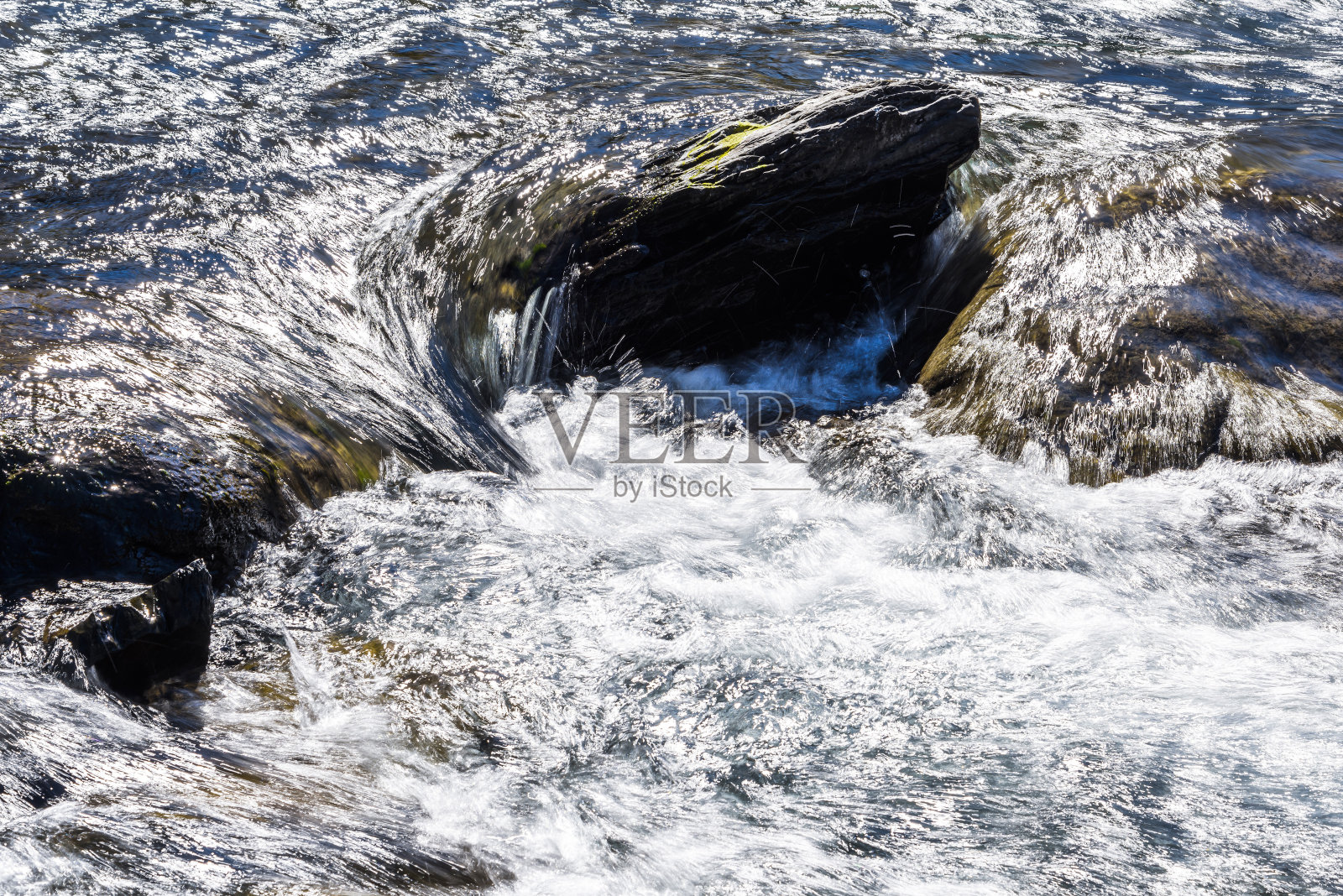 流过岩石或石块的小溪或小溪照片摄影图片