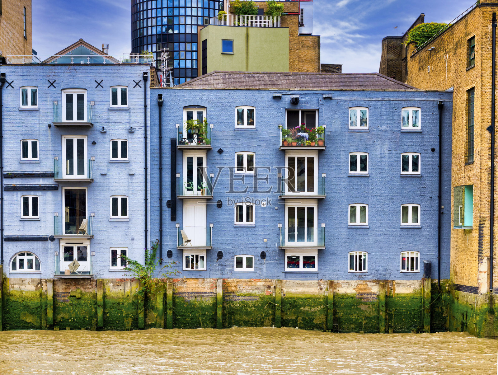 蓝色的建筑照片摄影图片