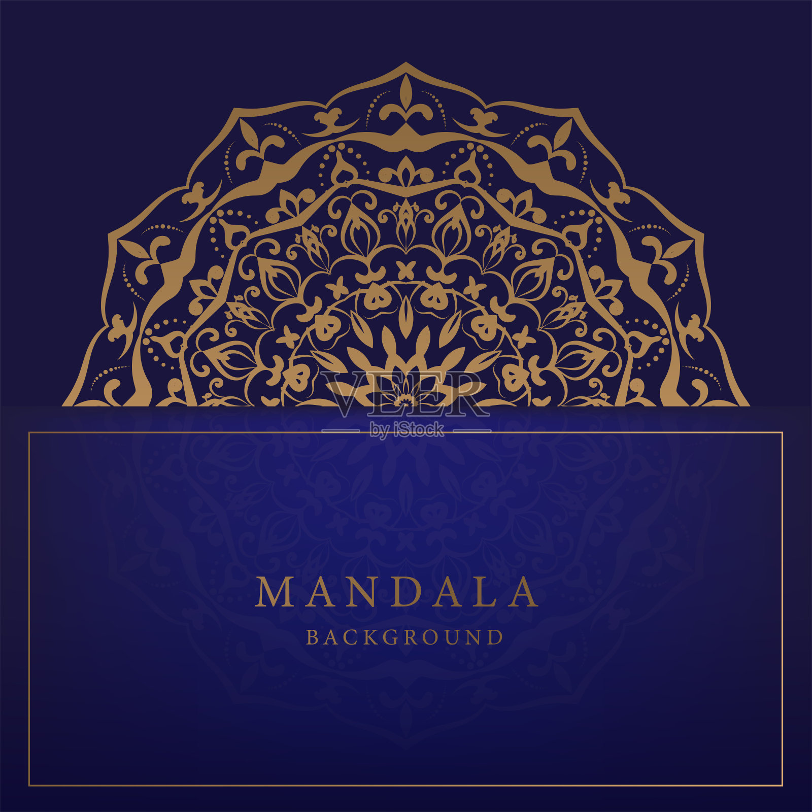 创意豪华装饰曼陀罗背景设计模板素材