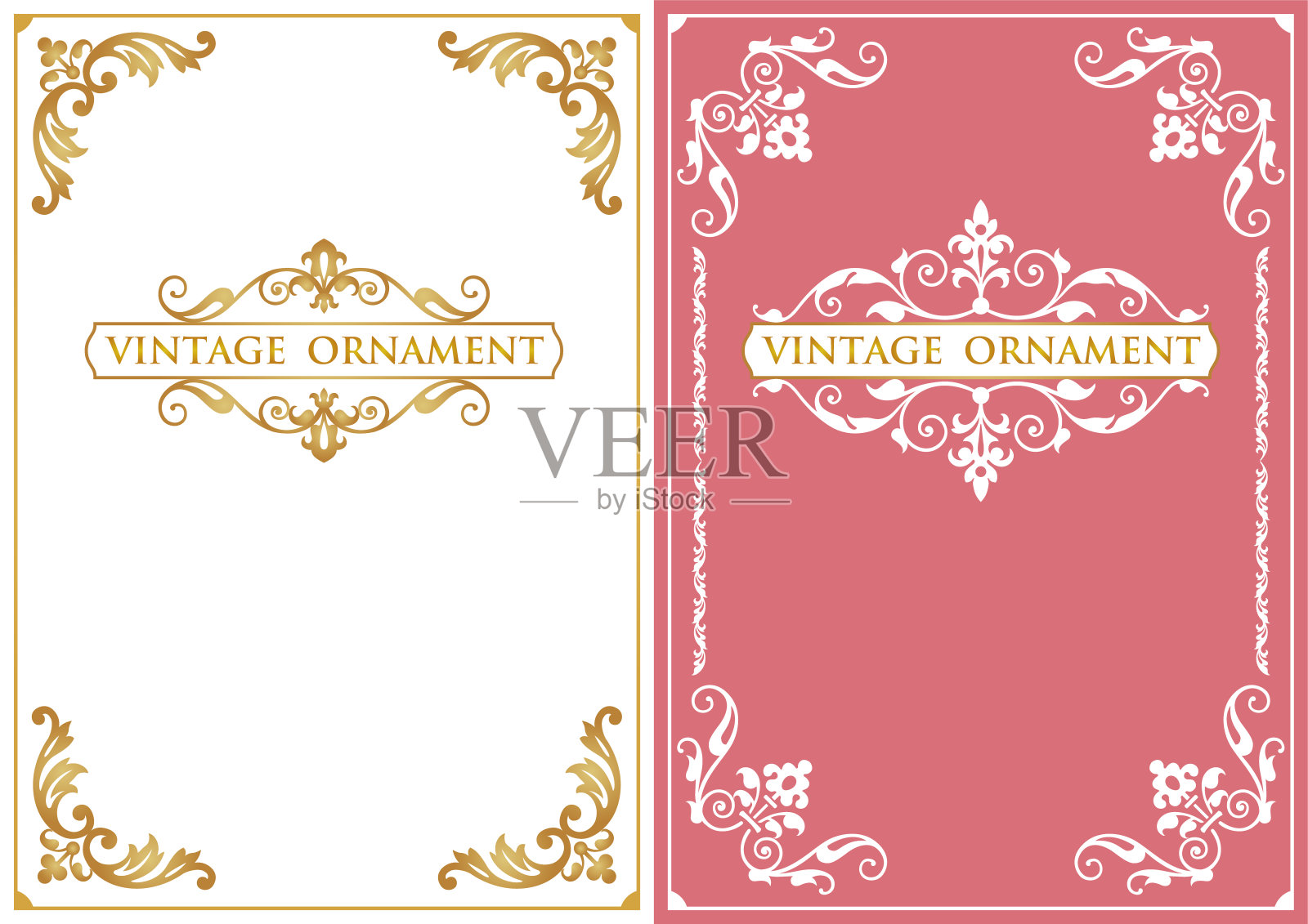 古董装饰。插画图片素材