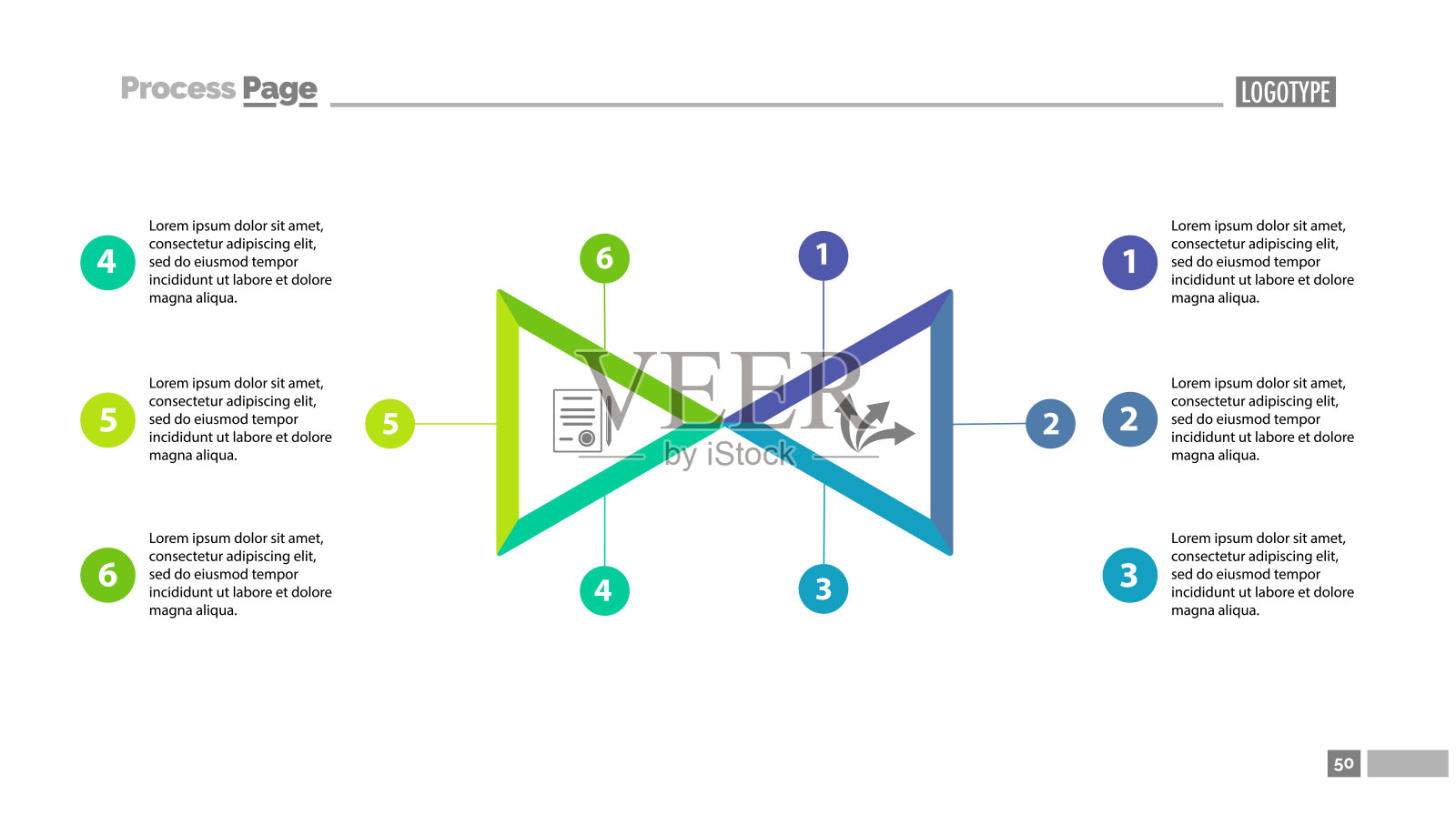 两个三角形分段选项图插画图片素材
