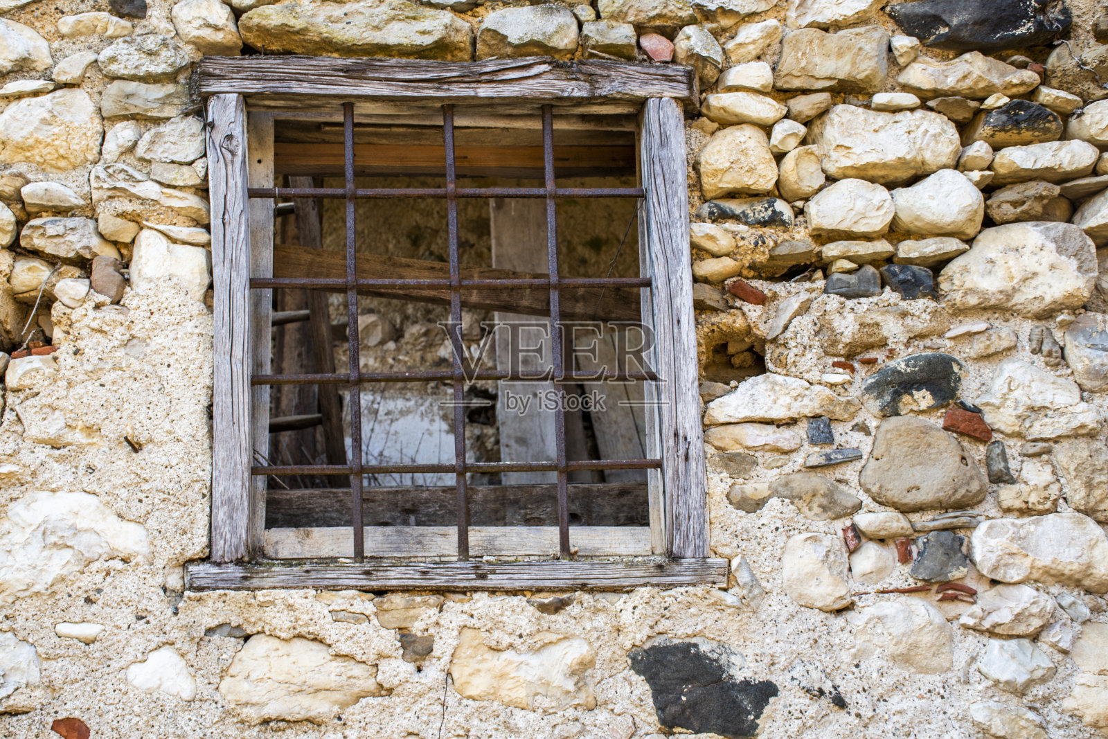 几何图形和石头的窗户照片摄影图片