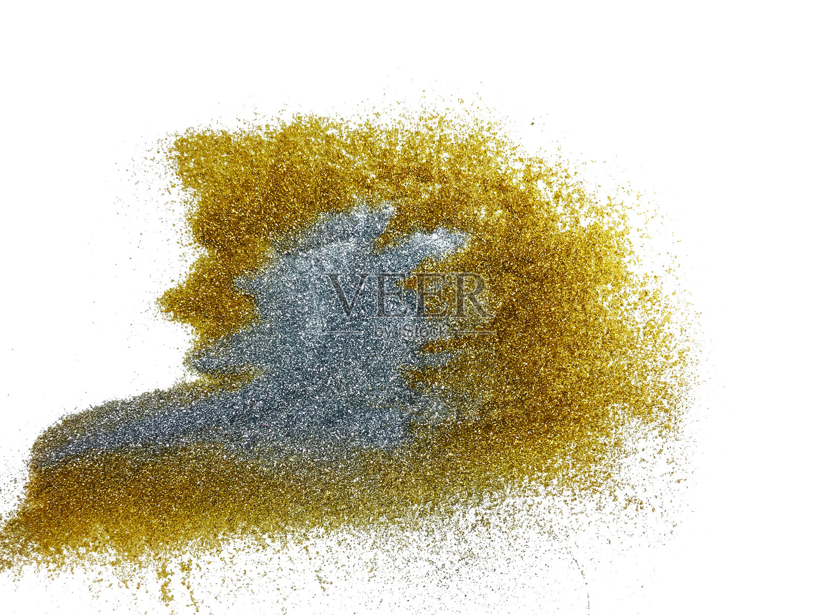 金色和黄色的闪光粉照片摄影图片