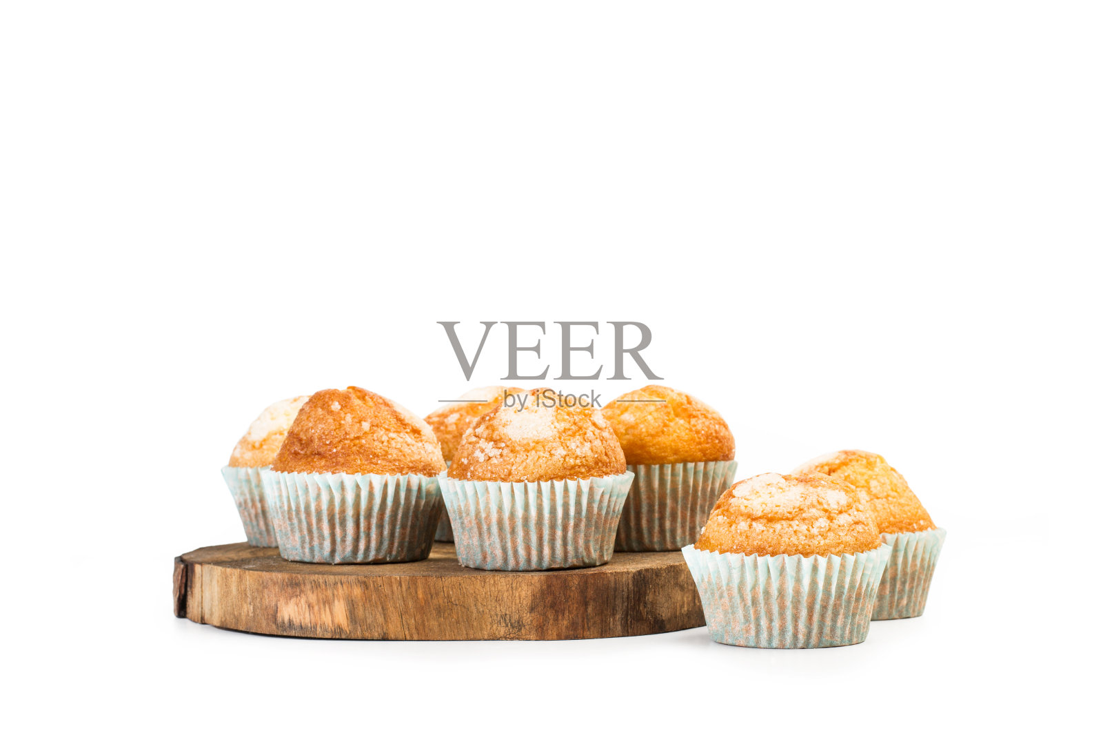 香草糖纸杯蛋糕照片摄影图片