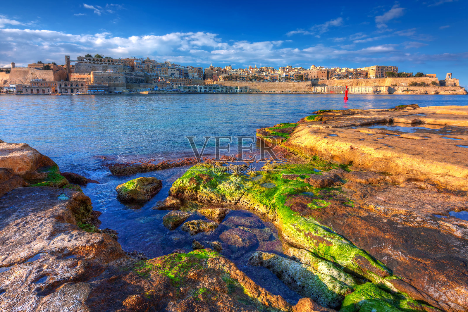 瓦莱塔美丽的建筑照片摄影图片