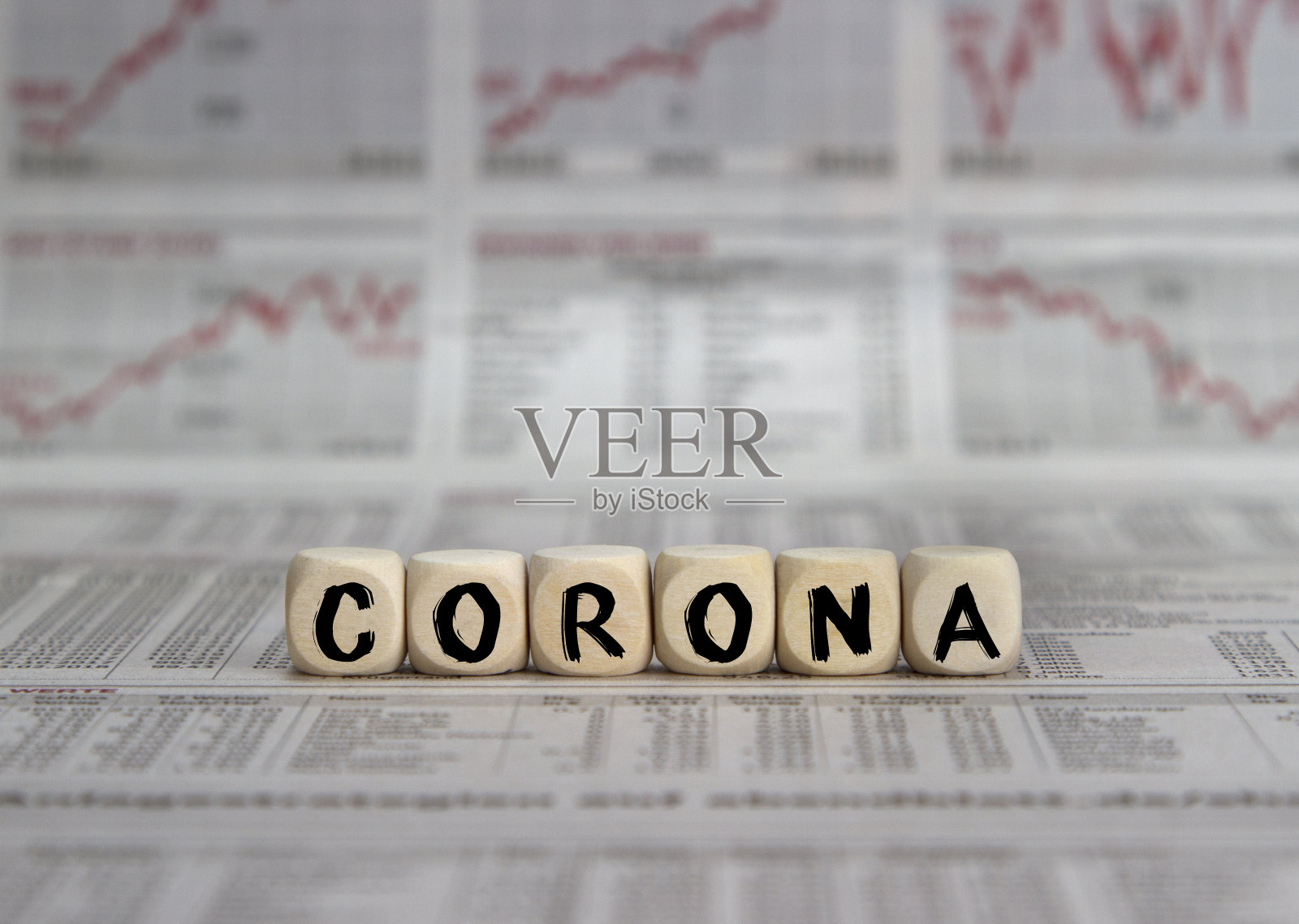 冠状病毒对股市和经济的影响照片摄影图片