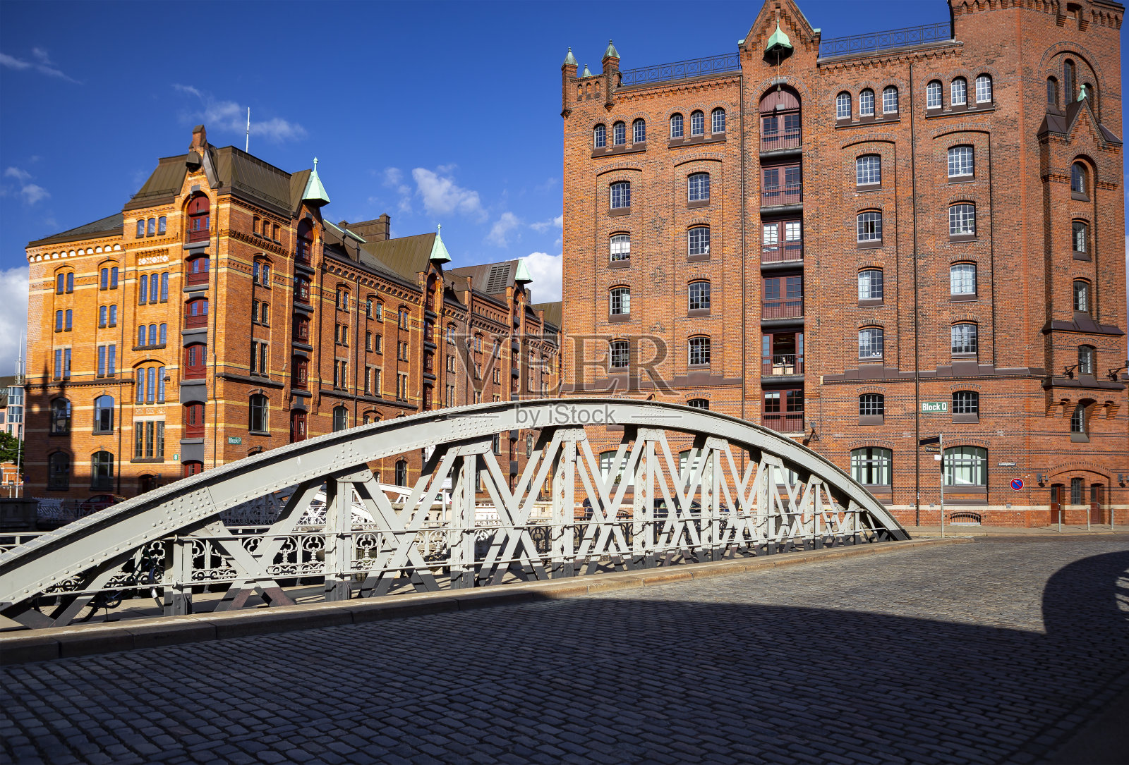 Speicherstadt，也被称为海芬城，在汉堡，德国。照片摄影图片
