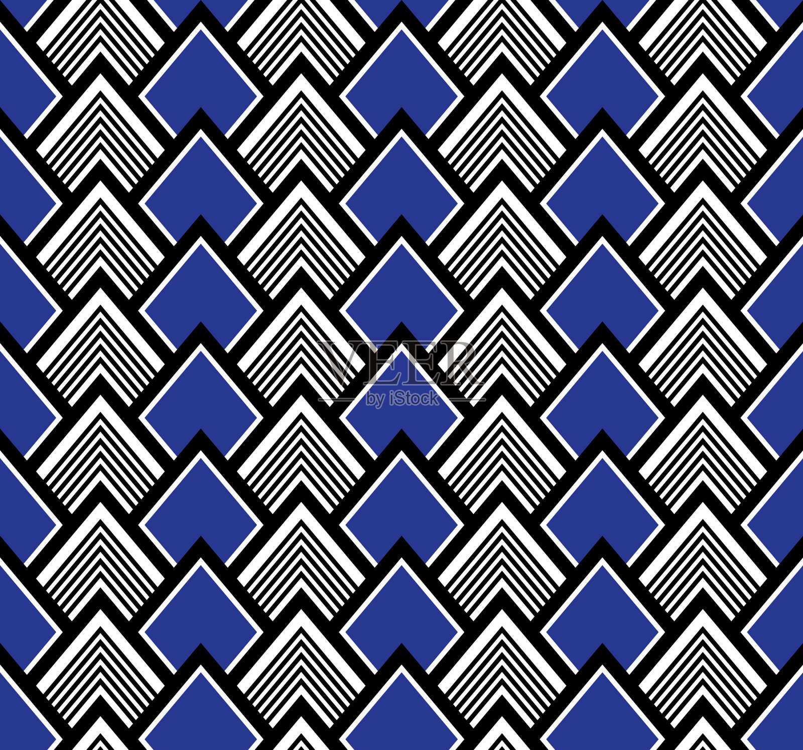 矢量几何抽象无缝图案背景插画图片素材