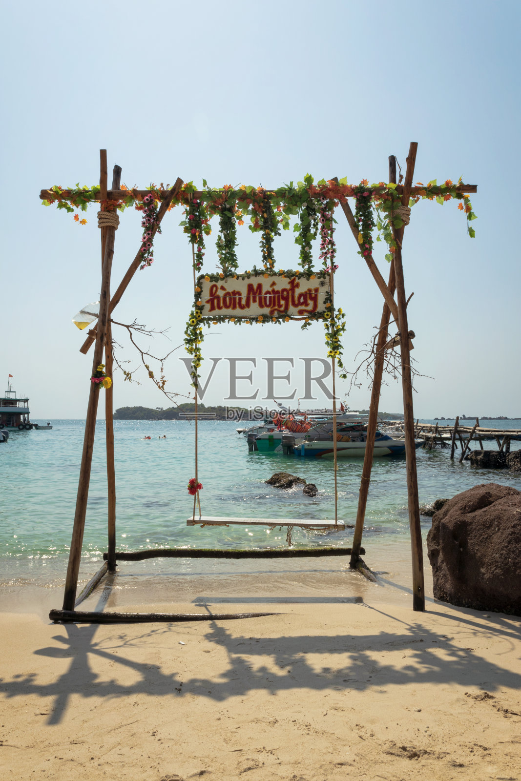 越南富国附近的指甲岛照片摄影图片