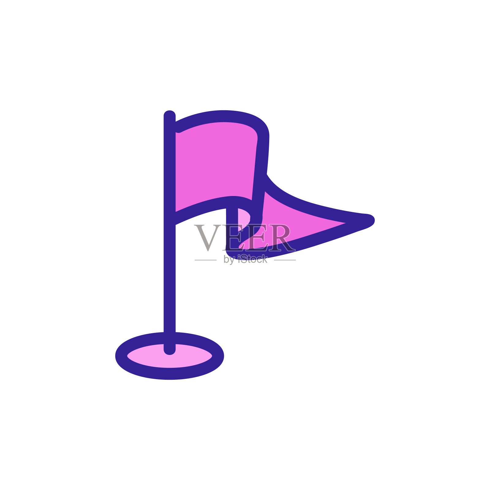 位置矢量图标的位置。孤立轮廓符号插图插画图片素材