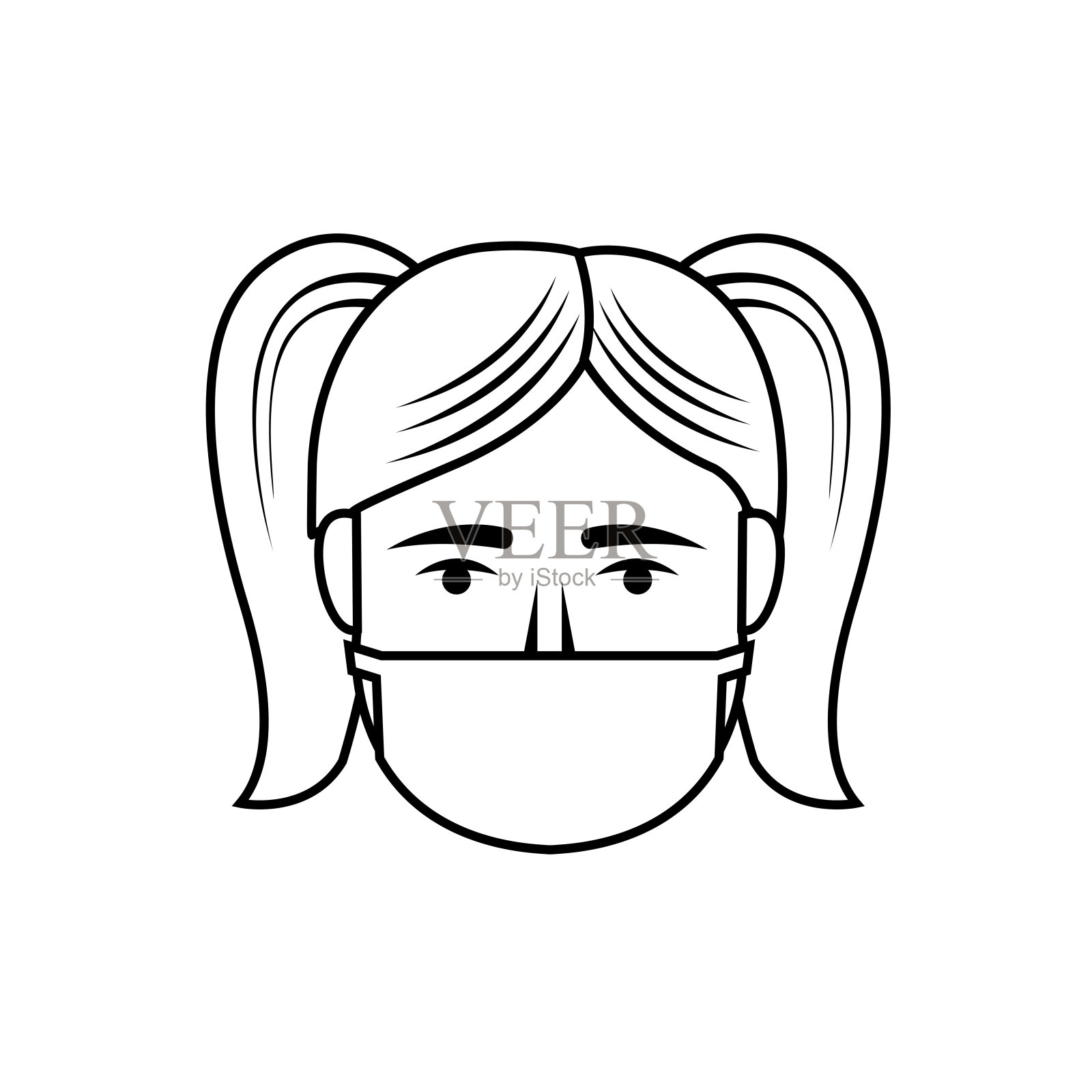 面罩图标设计元素图片