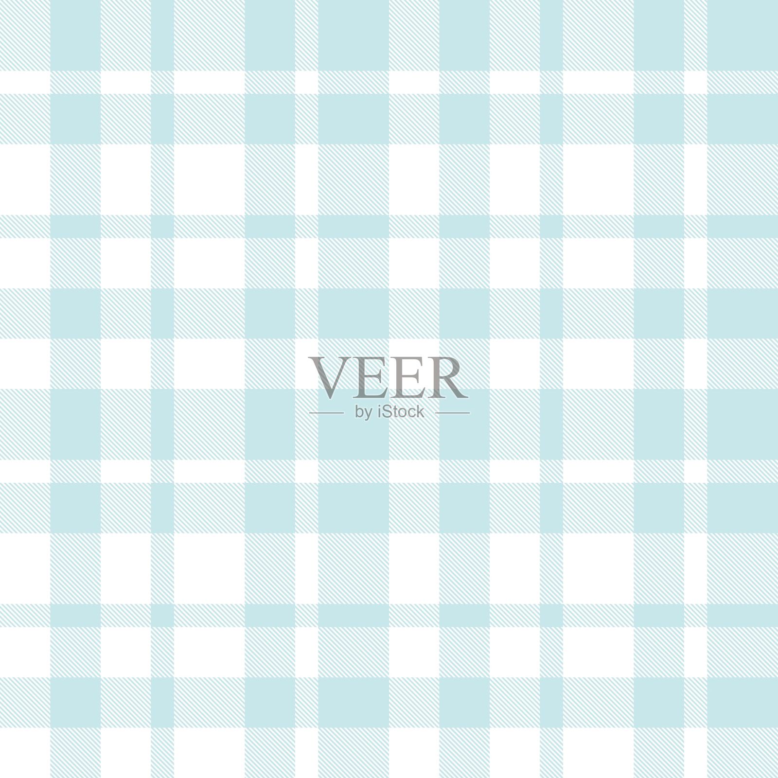 彩色经典现代格子呢无缝印花/图案向量插画图片素材