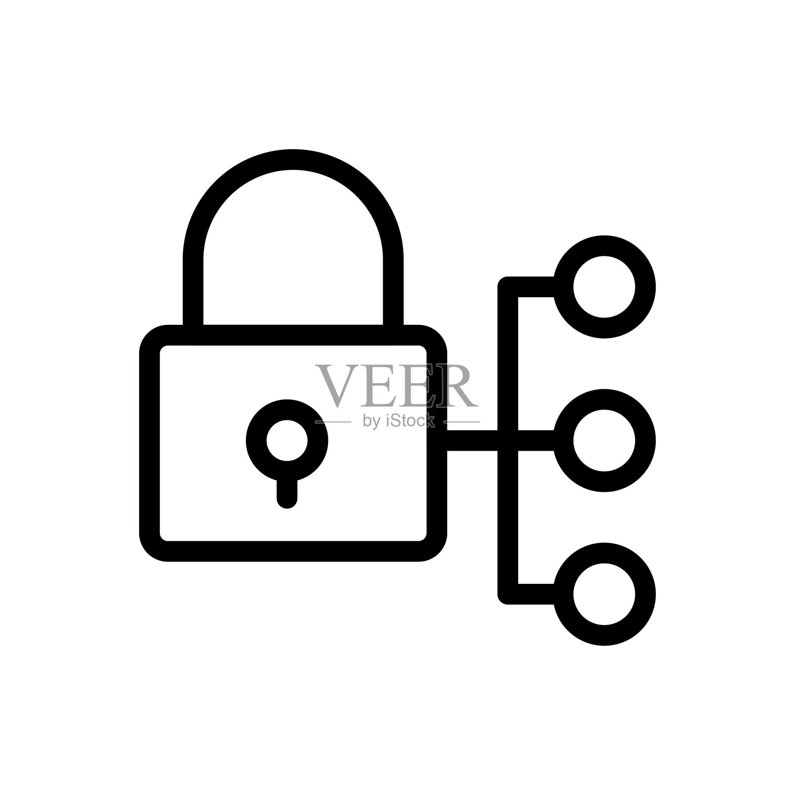 锁插画图片素材