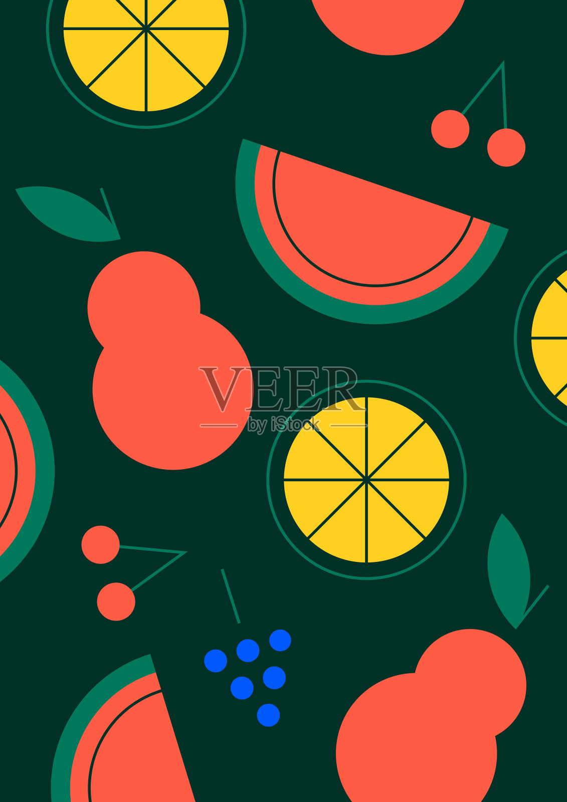 圆润的模式插画图片素材