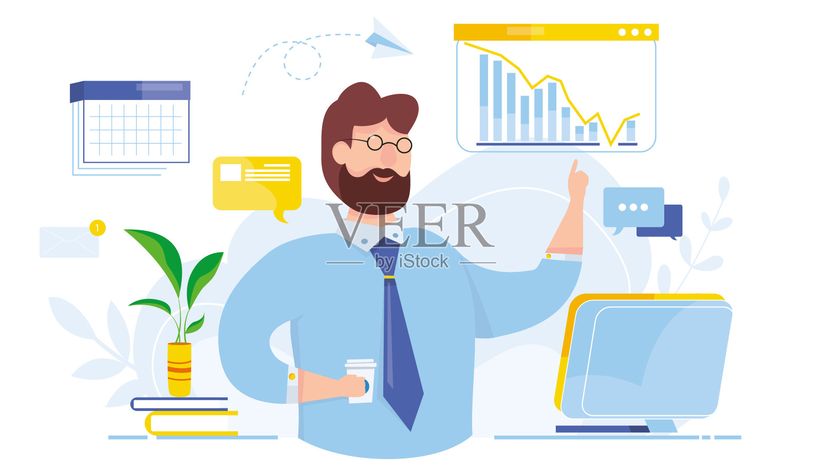 现代矢量插图的世界金融危机。石油价格下降。经济崩溃。破产。向下箭头的股票图表。经济、股市暴跌。亏损中的萧条插画图片素材