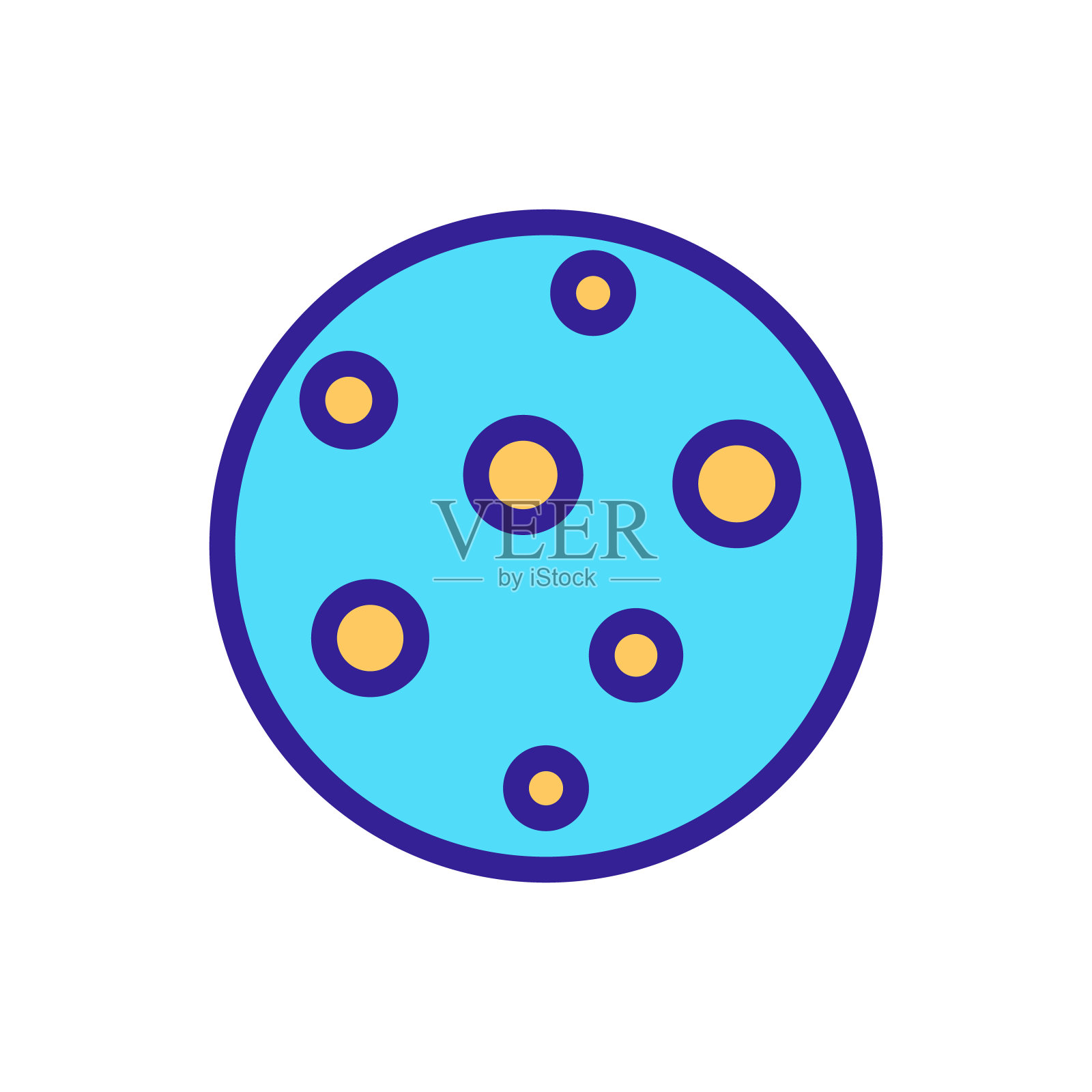 美味的饼干图标矢量。孤立轮廓符号插图插画图片素材