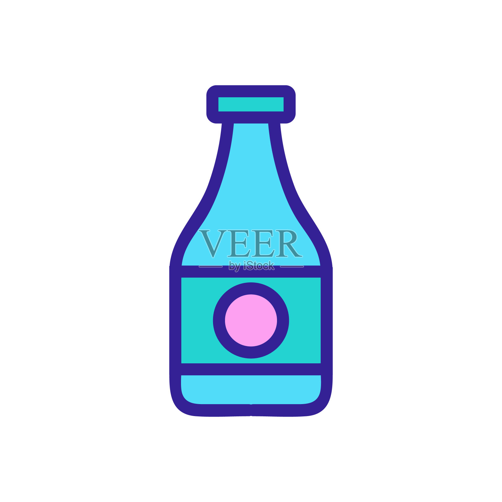 石油图标矢量。孤立轮廓符号插图插画图片素材