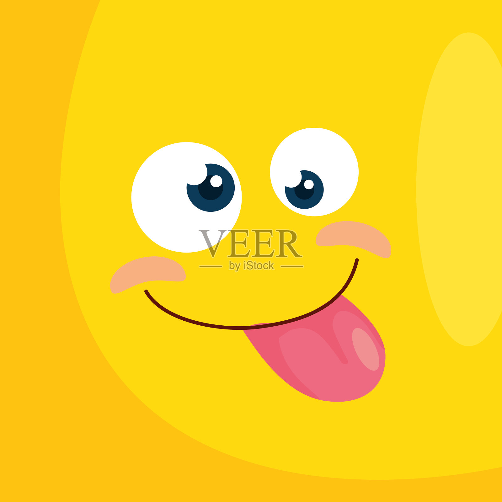 背景表情疯狂的图标插画图片素材