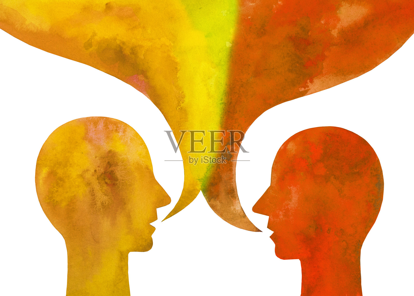 沟通交流对话插画图片素材