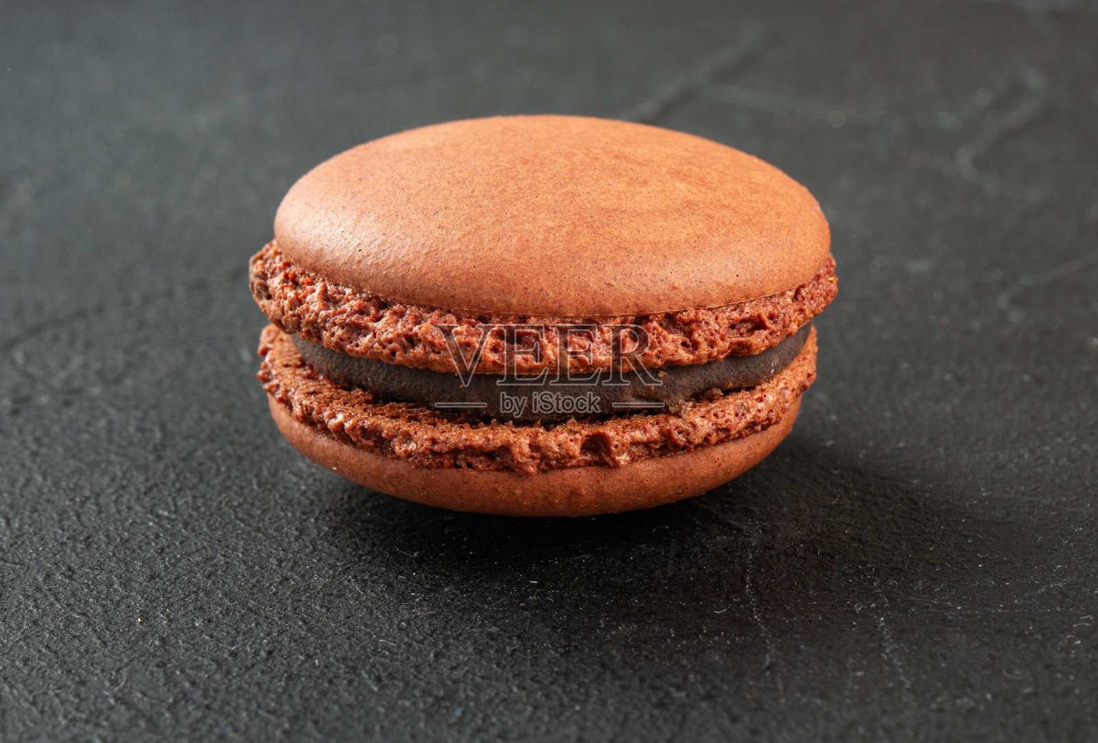 美味的巧克力蛋白杏仁饼干照片摄影图片