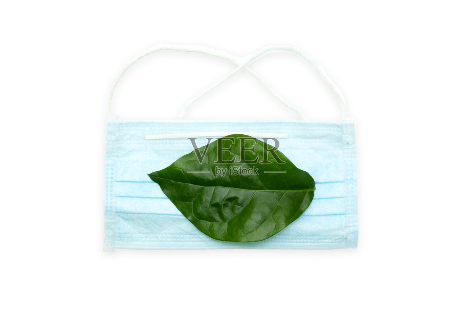 在白色背景上隔离的病毒防护照片摄影图片