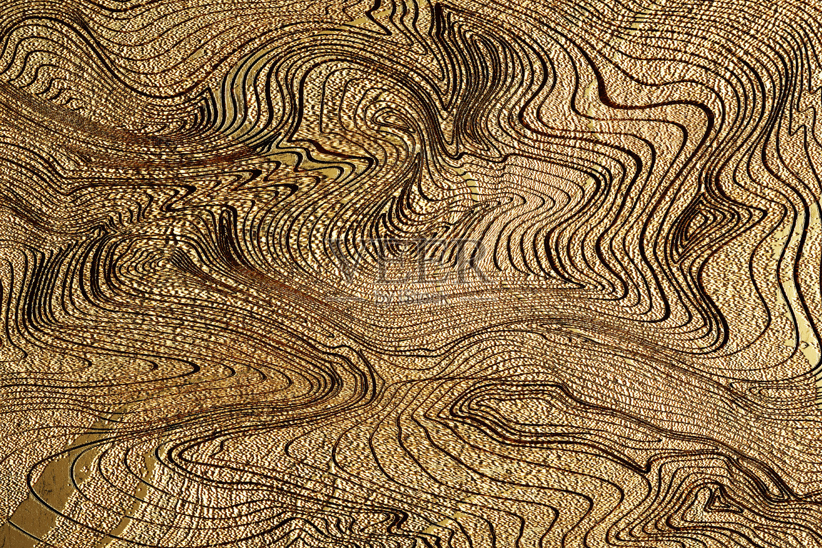 3 d渲染。黑色金黄自然纹理。抽象的黑色，金色和黄色背景。石材纹理为数字墙砖设计。副本的空间。照片摄影图片