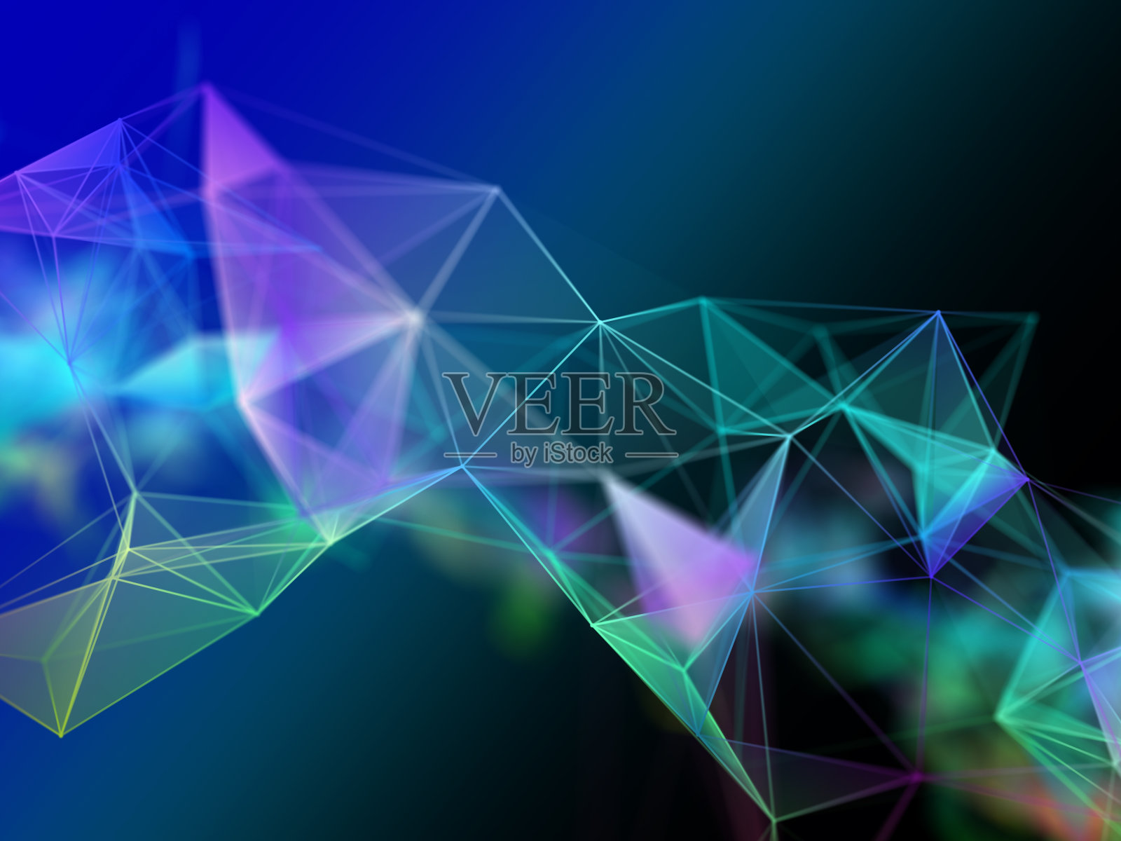 3D现代神经丛设计。网络通信。现代科技照片摄影图片